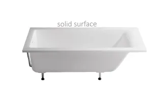 Ванна из искусственного камня Astra-Form Нейт 01010053+08010054 150x70 см с щелевым переливом донный клапан белый матовый